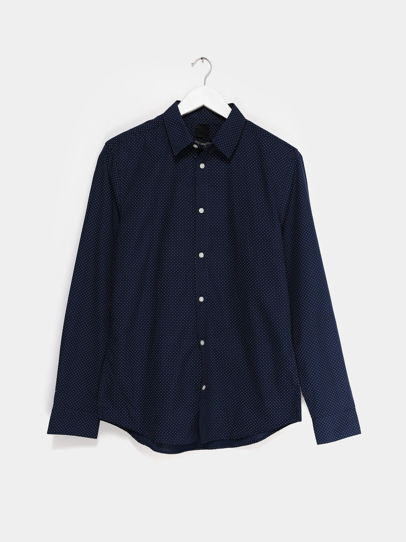 Сорочки H&M модель 0781758_т.синій з білим Фото