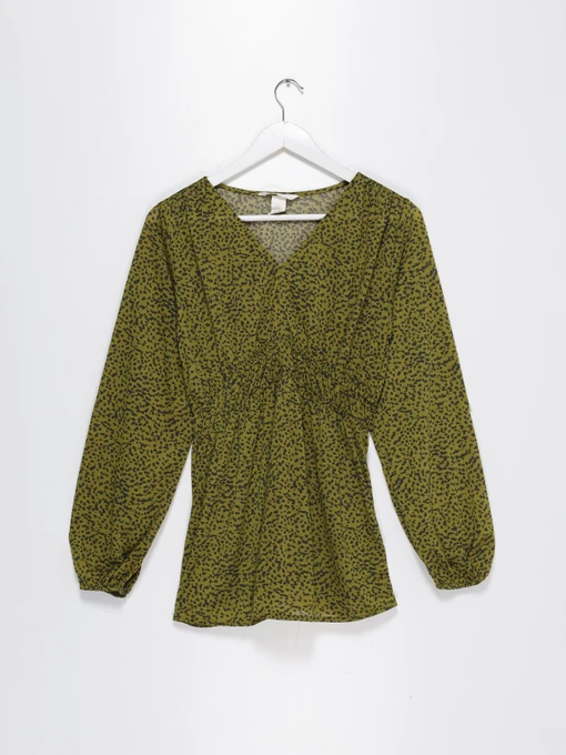 Рубашки H&M модель 0808819_зелений з чорним Фото