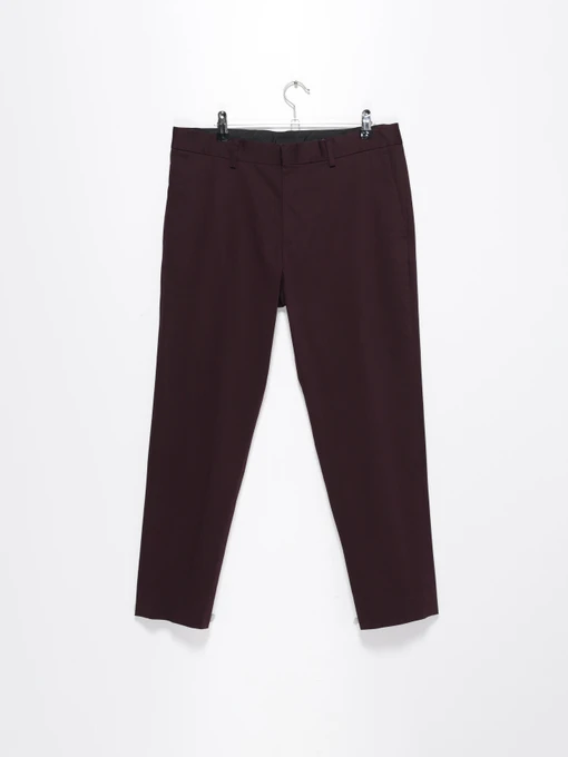 Брюки H&M модель 0817954_т.бордовий Фото