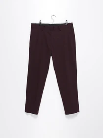 Штани H&M модель 0817954_т.бордовий Фото