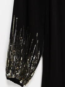 Платья H&M модель 0821683_чорний комб. Фото