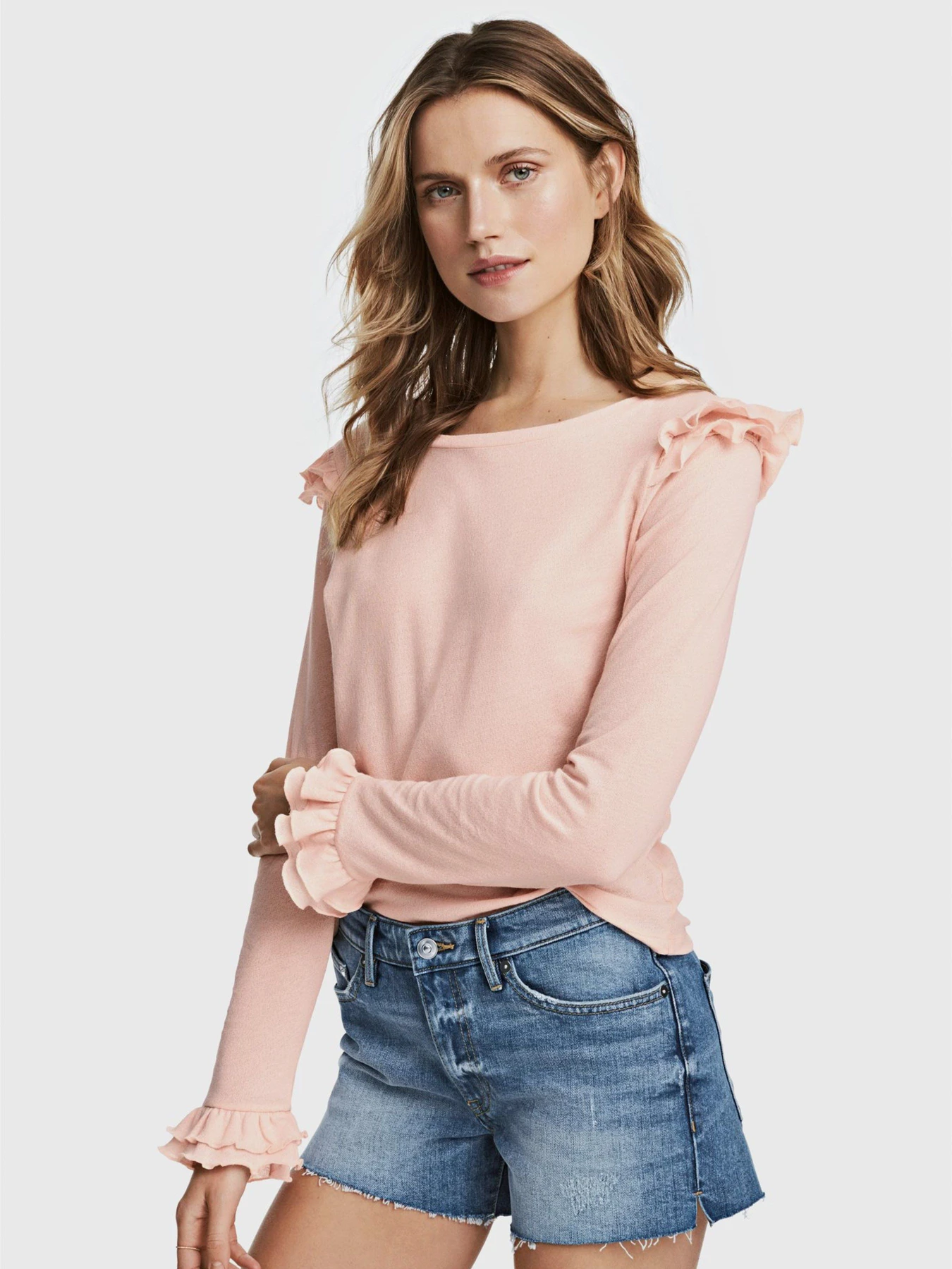 Худі та світшоти H&M модель 0529621_персиковий Фото
