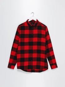 Рубашки H&M модель 0908891_червоний комб. Фото
