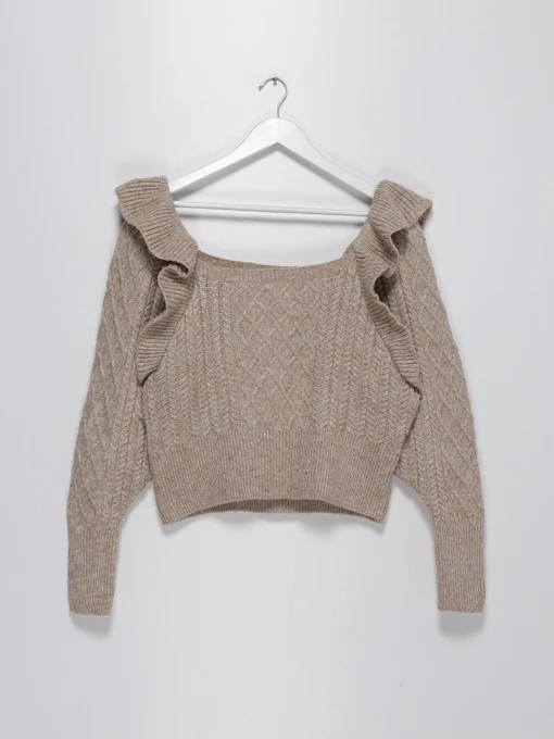 Светри та кардигани H&M модель 0918525_бежевий Фото