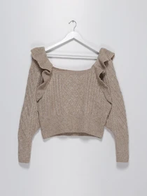 Свитры и кардиганы H&M модель 0918525_бежевий Фото