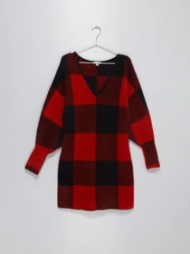 Платья H&M модель 0924744_червоний комб. Фото