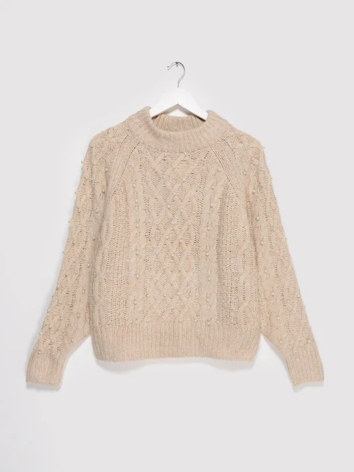 Светри та кардигани H&M модель 0943782_бежевий Фото