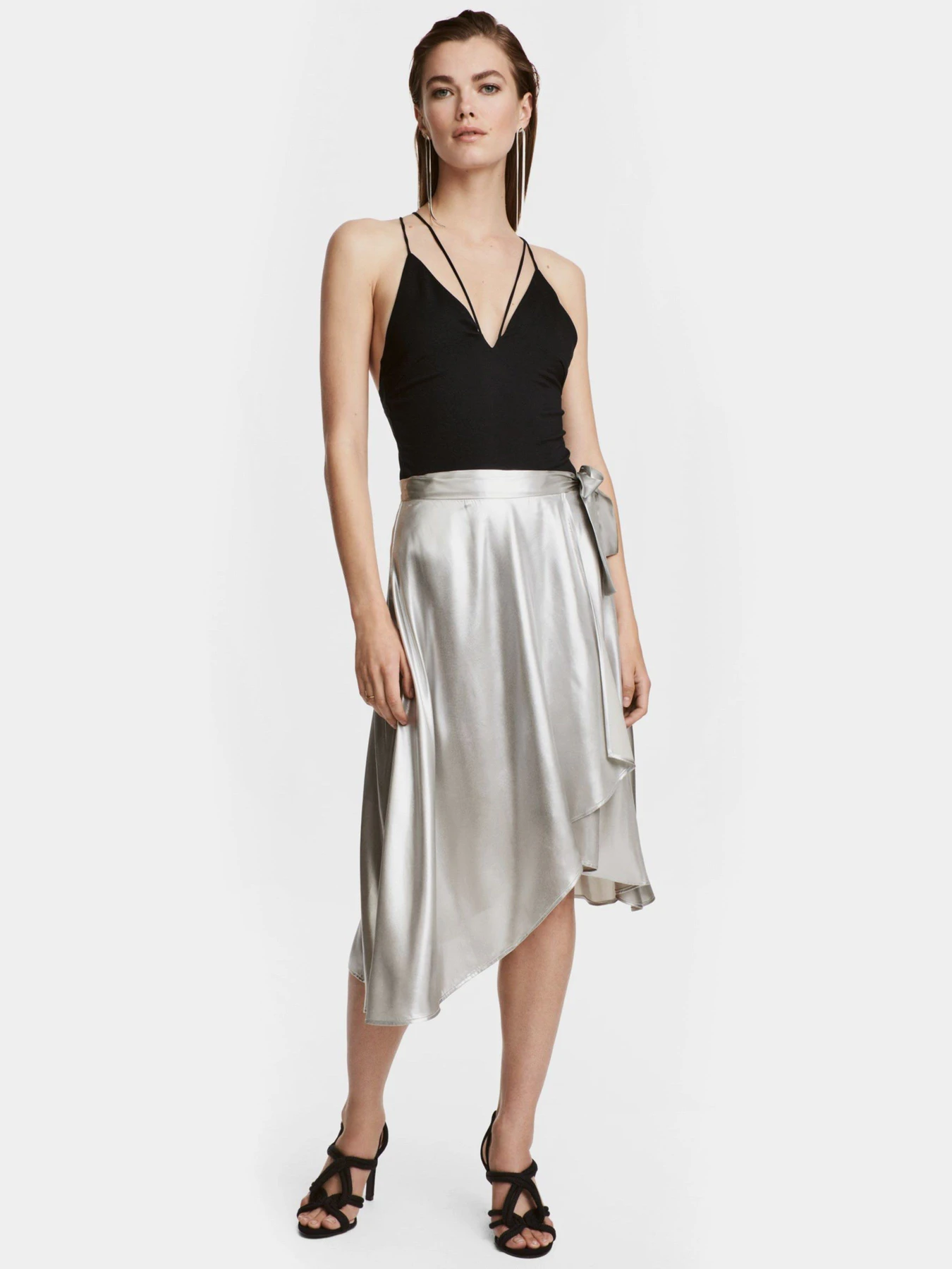 Юбки H&M модель 0558364_срібний Юбки H&M модель 0558364_срібний Фото