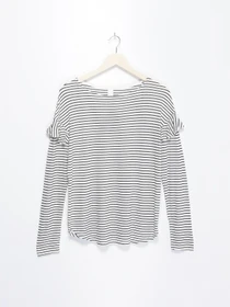 Худі та світшоти H&M модель 0128129_білий з чорним Фото