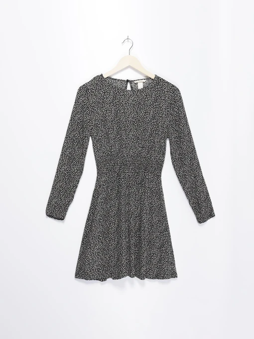 Платья H&M модель 0213321_чорний з білим Фото