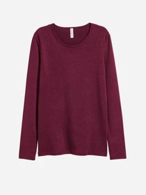 Худі та світшоти H&M модель 0238197_бордовий Фото