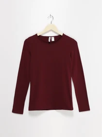 Худі та світшоти H&M модель 0238197_бордовий Фото