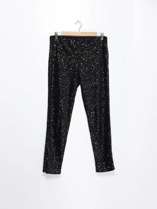 Брюки H&M модель 0335228_чорний Фото