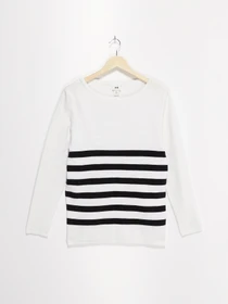 Свитры и кардиганы H&M модель 0340654_білий комб. Фото