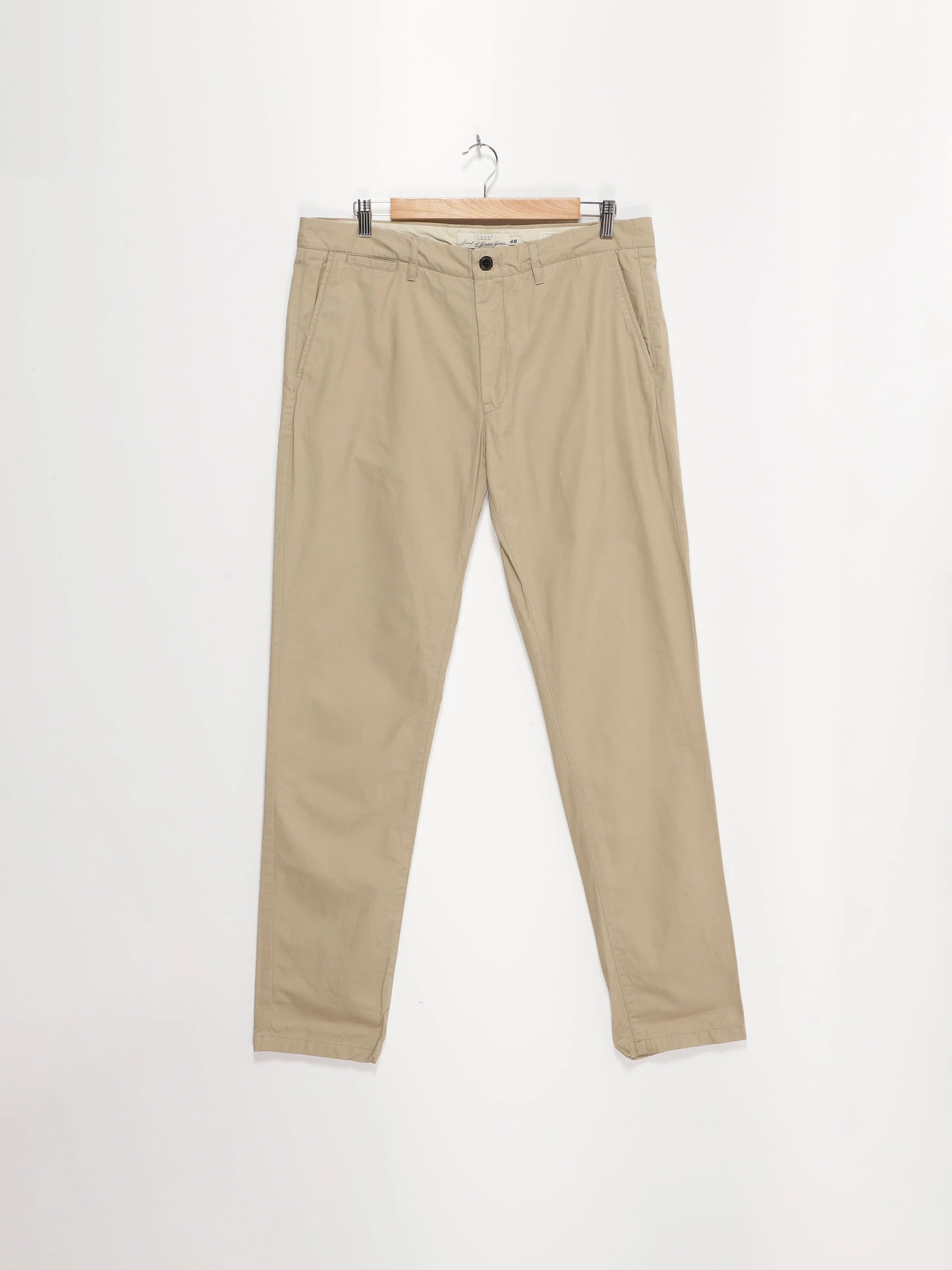 Брюки H&M модель 0349637_бежевий Фото