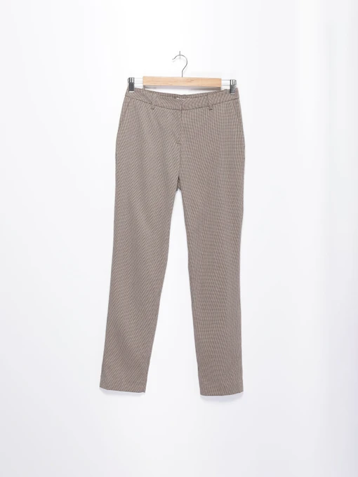 Брюки H&M модель 0350082_бежевий комб. Фото