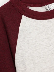 Худі та світшоти H&M модель 0375849_с.сірий з бордовим Фото