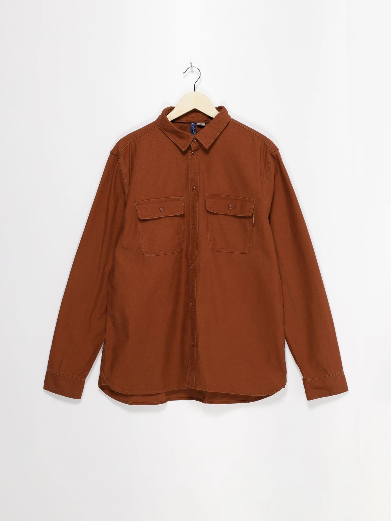 Рубашки H&M модель 0379457_коричневий Рубашки H&M модель 0379457_коричневий Фото