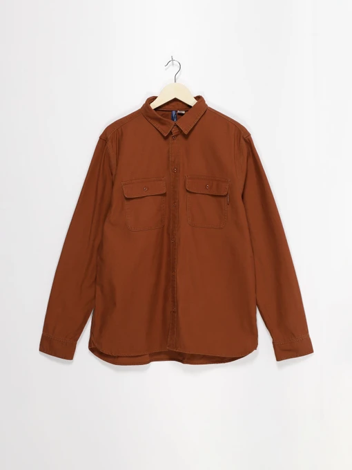 Рубашки H&M модель 0379457_коричневий Фото