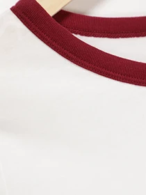 Футболки і поло H&M модель 0379780_білий з бордовим Фото
