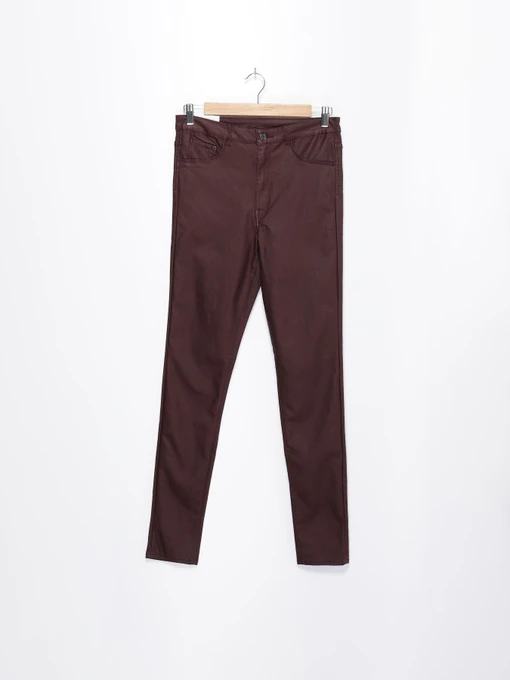 Брюки H&M модель 0399223_т.бордовий Фото