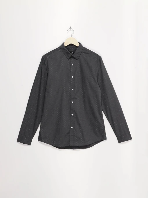 Рубашки H&M модель 0400531_т.сірий комб. Фото