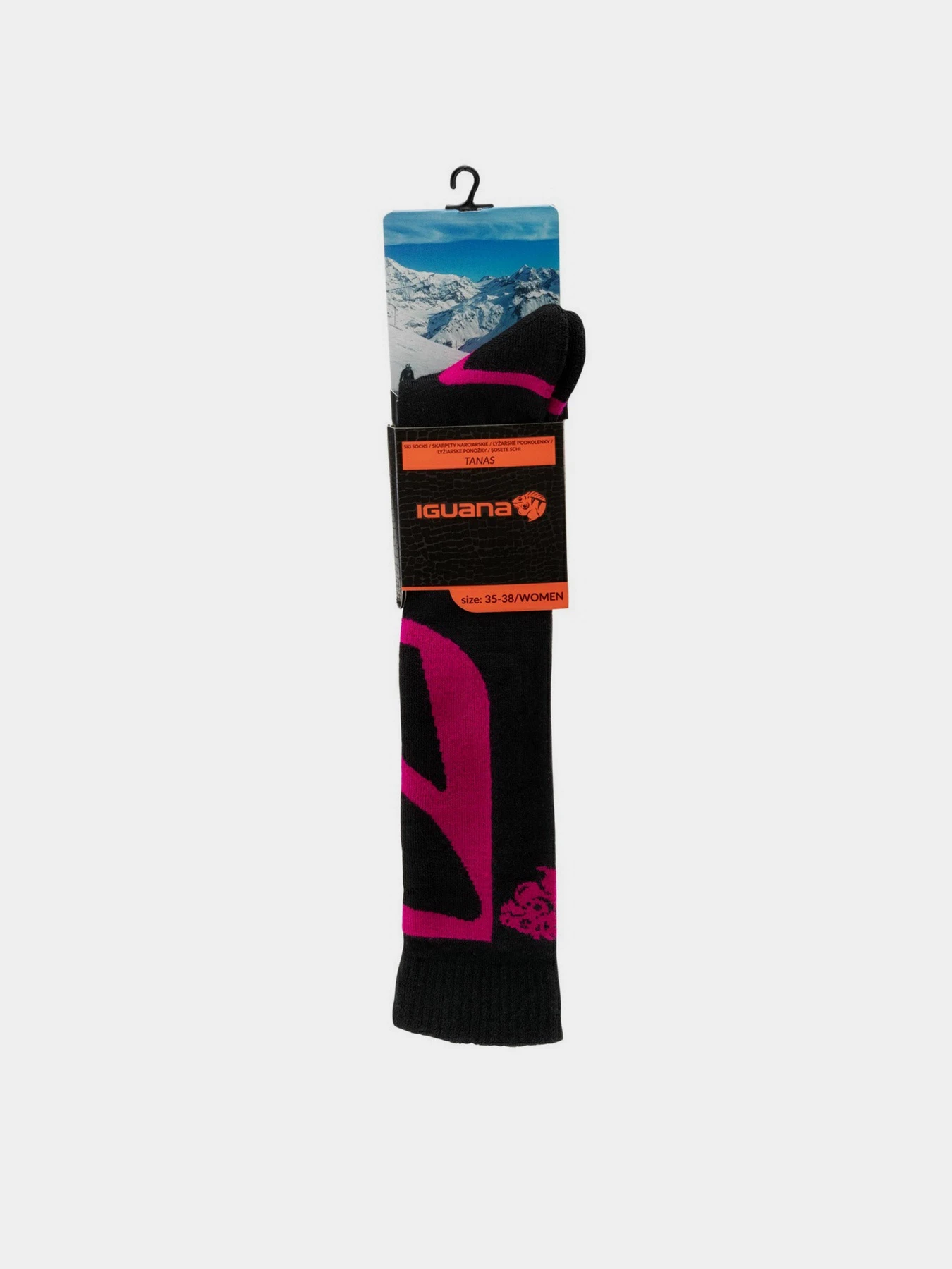 Носки и гольфы Iguana Tanas модель TANAS-BLACK/CORAL Фото