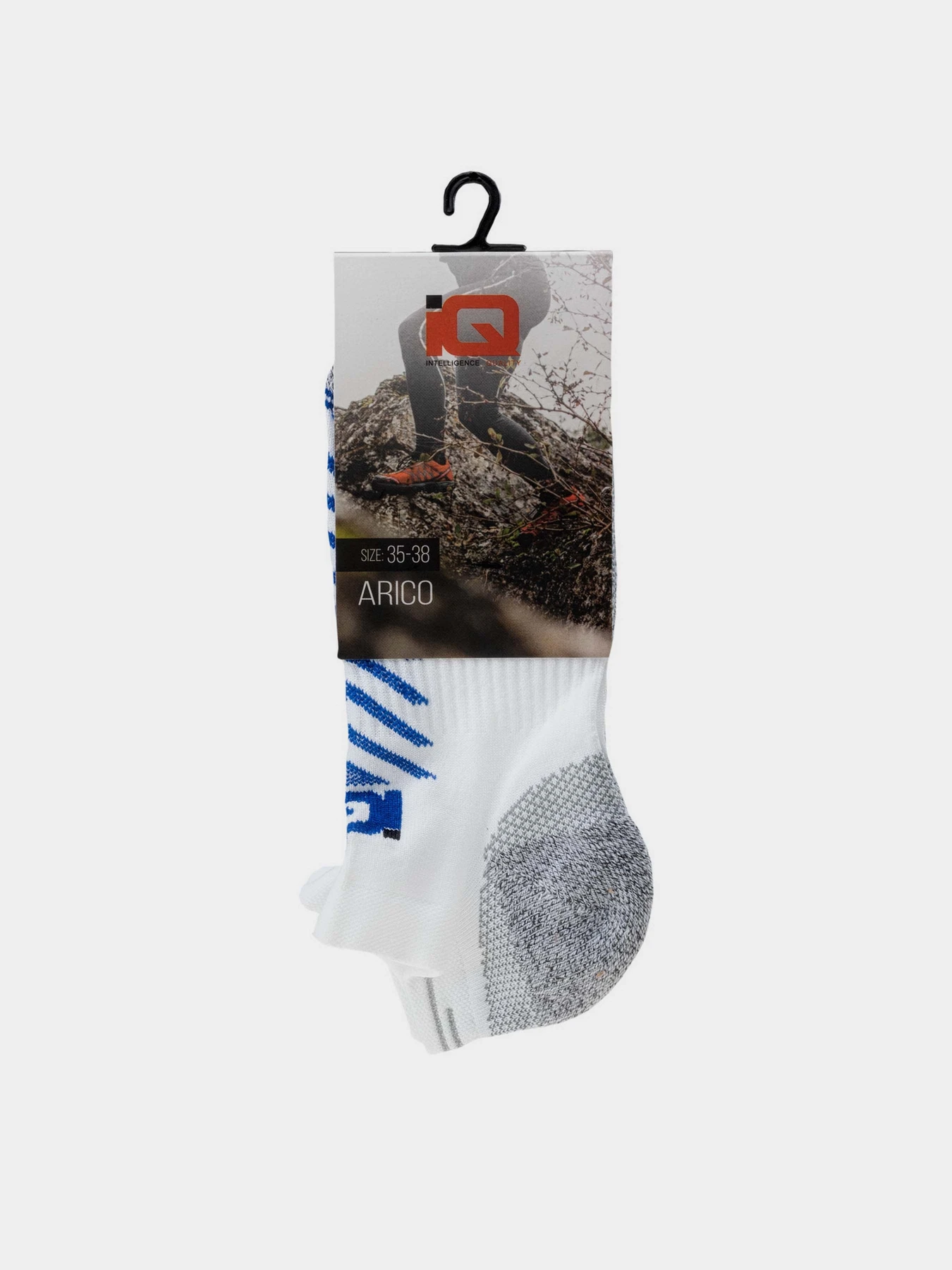 Шкарпетки та гольфи IQ Arico модель ARICO-WHITE/GREY/MONACO BLUE Шкарпетки та гольфи IQ Arico модель ARICO-WHITE/GREY/MONACO BLUE Фото