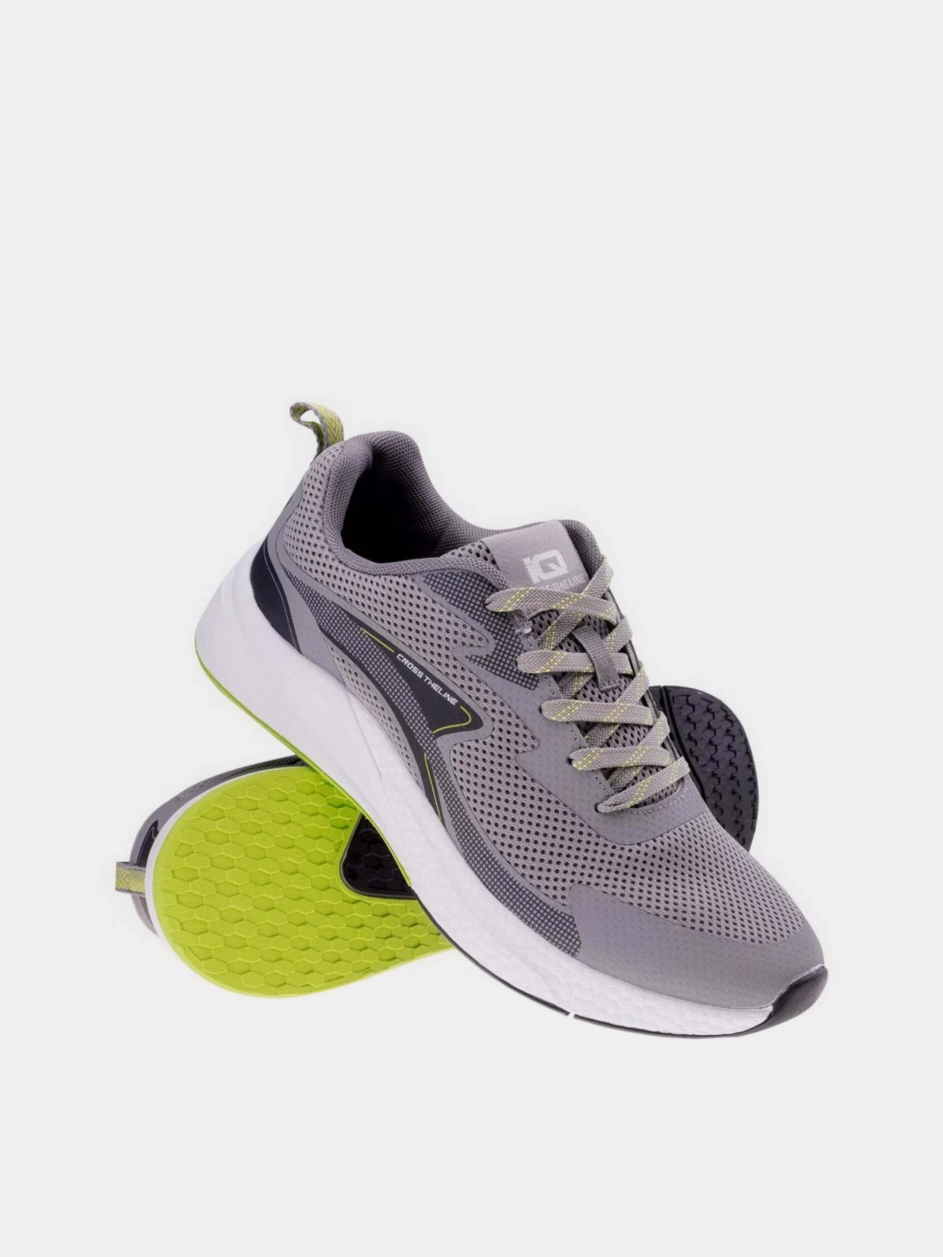 Кроссовки IQ Greton модель GRETON-MID GREY/DARK GREY/LIME Кроссовки IQ Greton модель GRETON-MID GREY/DARK GREY/LIME Фото