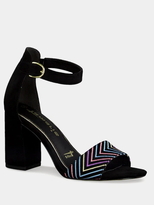 Босоножки Tamaris модель 1-1-28384-24 016 BLK UNI/MULTI Фото