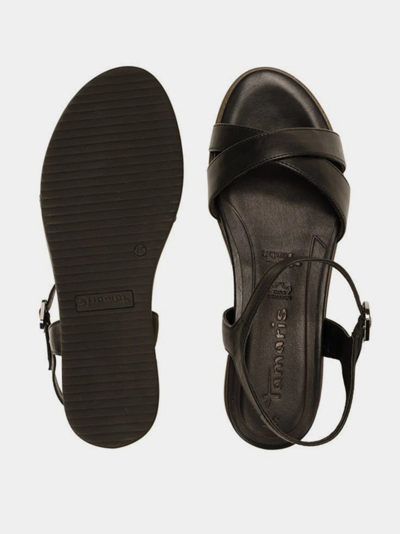 Босоножки Tamaris модель 1-1-28225-26 903 BLACK LEATHER Босоножки Tamaris модель 1-1-28225-26 903 BLACK LEATHER Фото