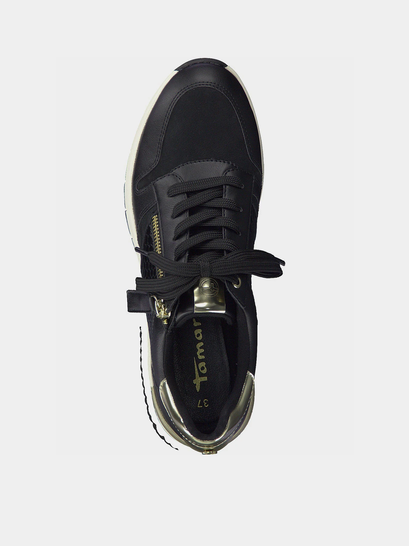 Кроссовки Tamaris модель 1-1-23702-27 048 BLACK/GOLD Фото