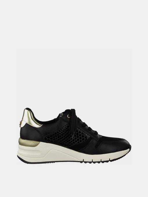 Кроссовки Tamaris модель 1-1-23702-27 048 BLACK/GOLD Фото