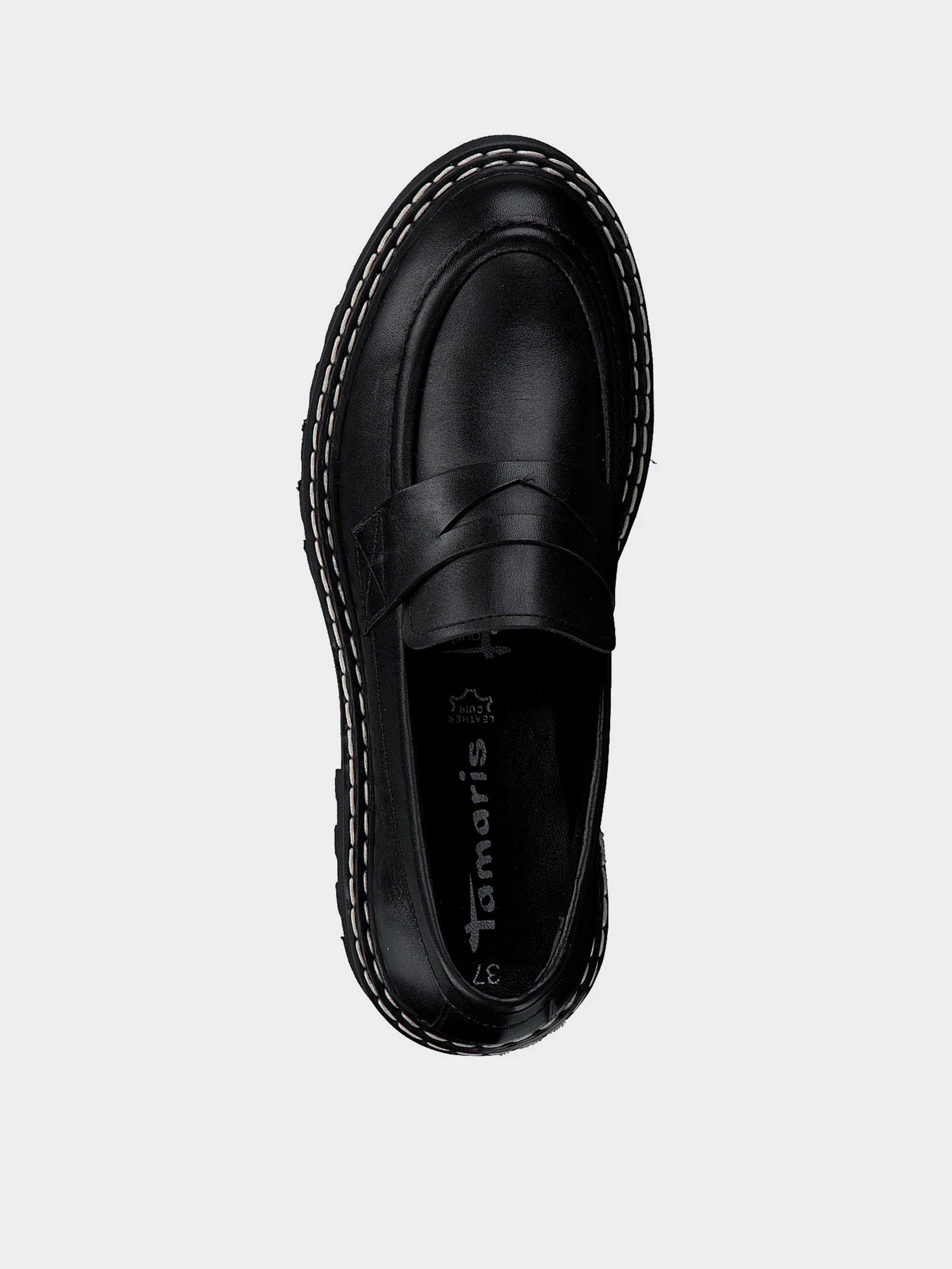 Туфли и лоферы Tamaris модель 1-1-24700-27 003 BLACK LEATHER Туфли и лоферы Tamaris модель 1-1-24700-27 003 BLACK LEATHER Фото