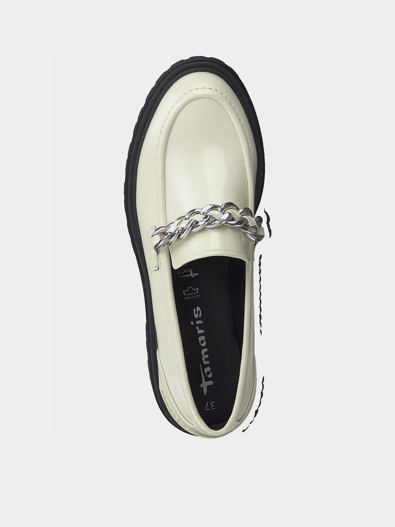 Туфли и лоферы Tamaris модель 1-1-24701-27 462 IVORY PATENT Фото