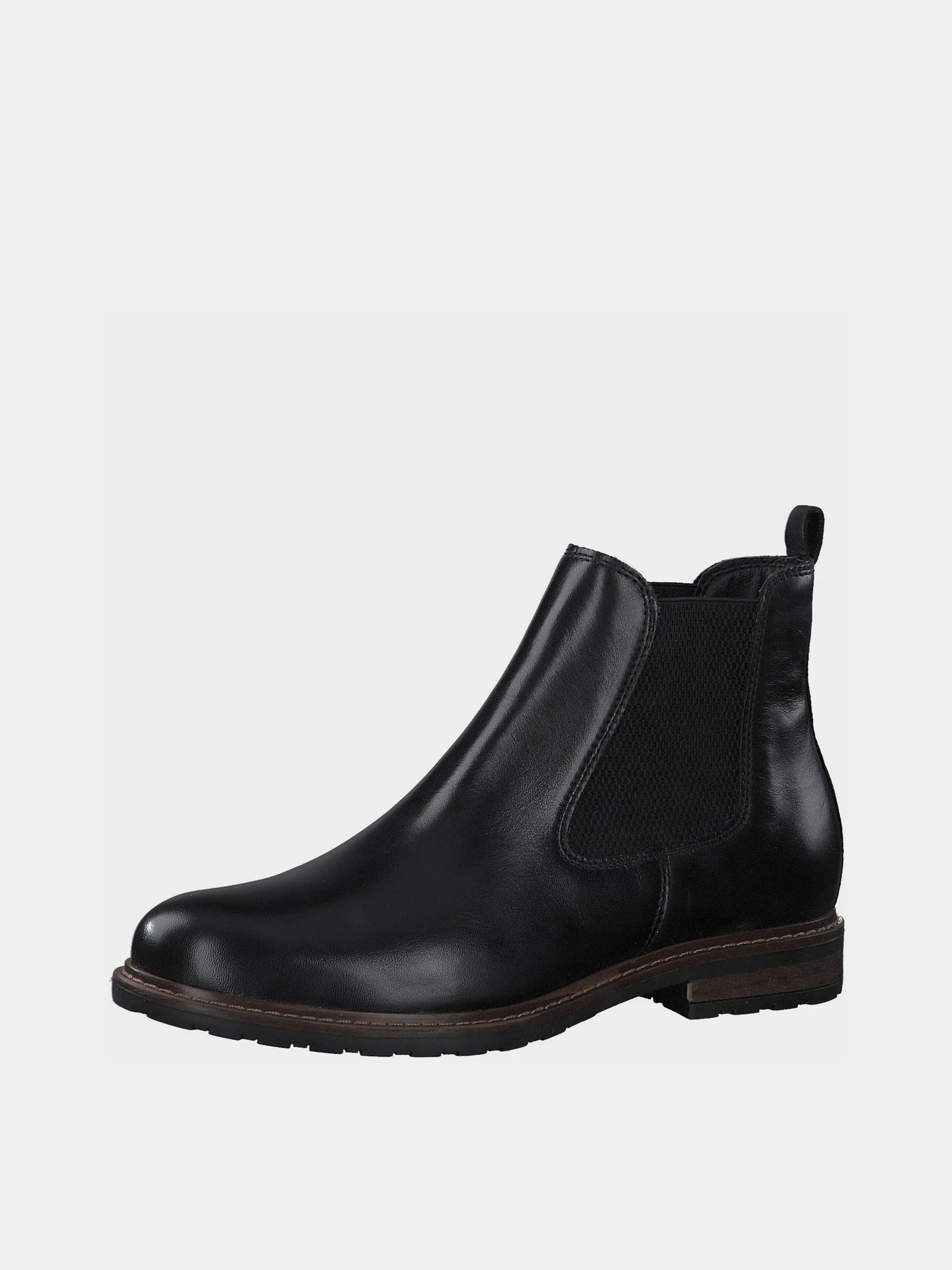 Ботинки и сапоги Tamaris модель 1-1-25056-27 003 BLACK LEATHER Ботинки и сапоги Tamaris модель 1-1-25056-27 003 BLACK LEATHER Фото
