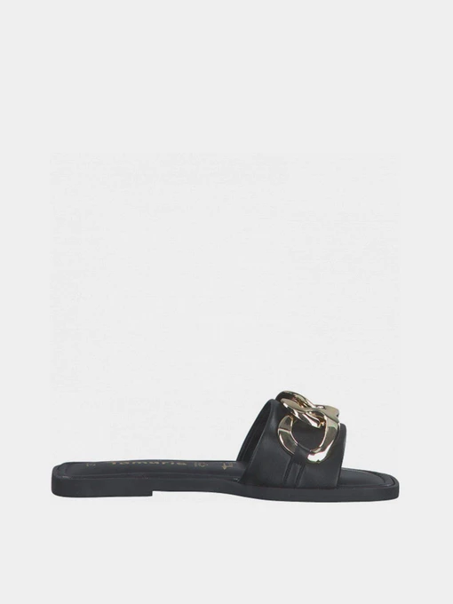 Шлёпанцы Tamaris модель 1-1-27119-28 048 BLACK/GOLD Фото