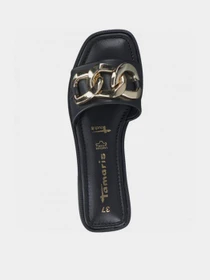 Шлёпанцы Tamaris модель 1-1-27119-28 048 BLACK/GOLD Фото