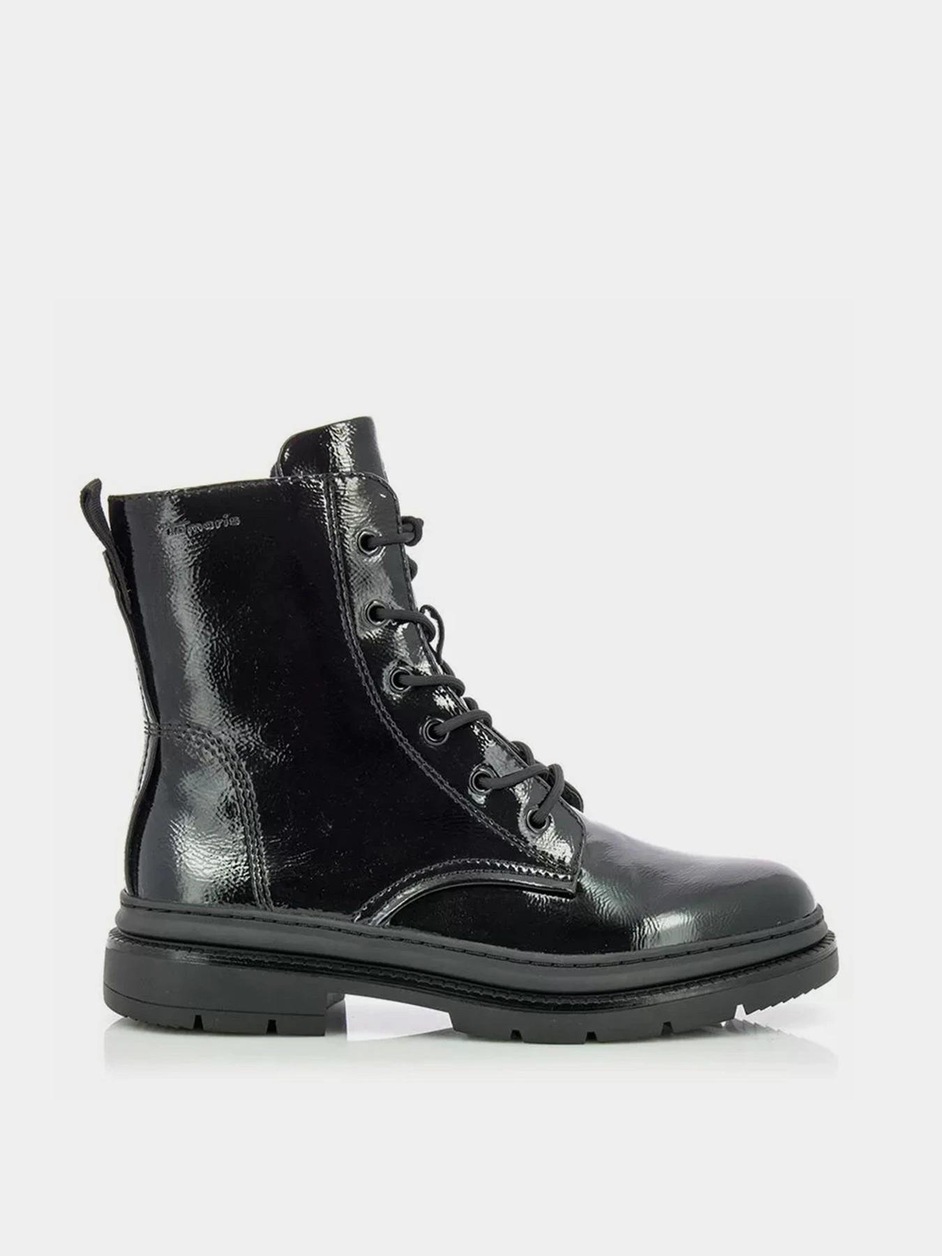 Ботинки и сапоги Tamaris модель 1-1-25210-29 018 BLACK PATENT Ботинки и сапоги Tamaris модель 1-1-25210-29 018 BLACK PATENT Фото