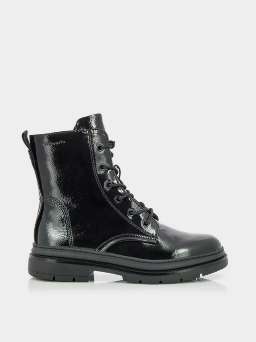 Ботинки и сапоги Tamaris модель 1-1-25210-29 018 BLACK PATENT Фото