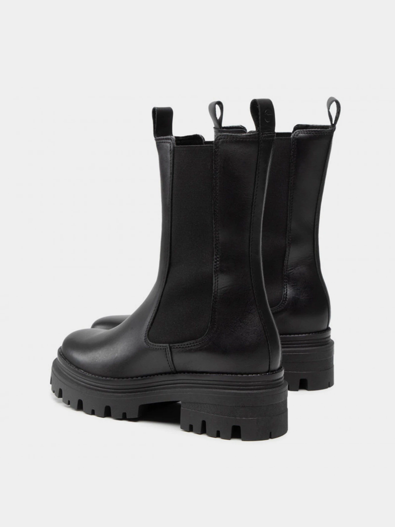 Ботинки и сапоги Tamaris Chelsea модель 1-1-25498-29 003 BLACK LEATHER Фото