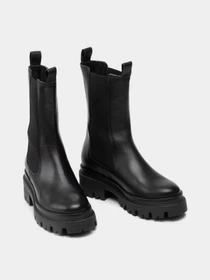 Ботинки и сапоги Tamaris Chelsea модель 1-1-25498-29 003 BLACK LEATHER Фото