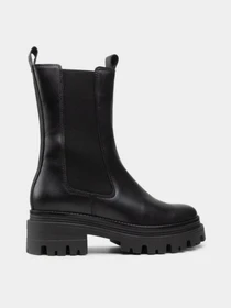 Ботинки и сапоги Tamaris Chelsea модель 1-1-25498-29 003 BLACK LEATHER Фото