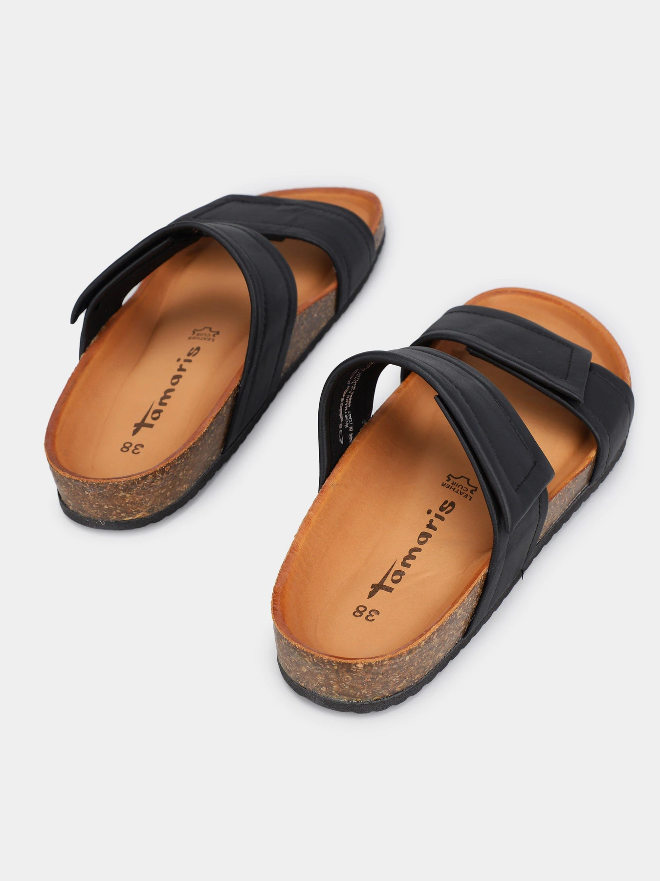 Шлёпанцы Tamaris модель 1-1-27407-20 003 BLACK LEATHER Фото