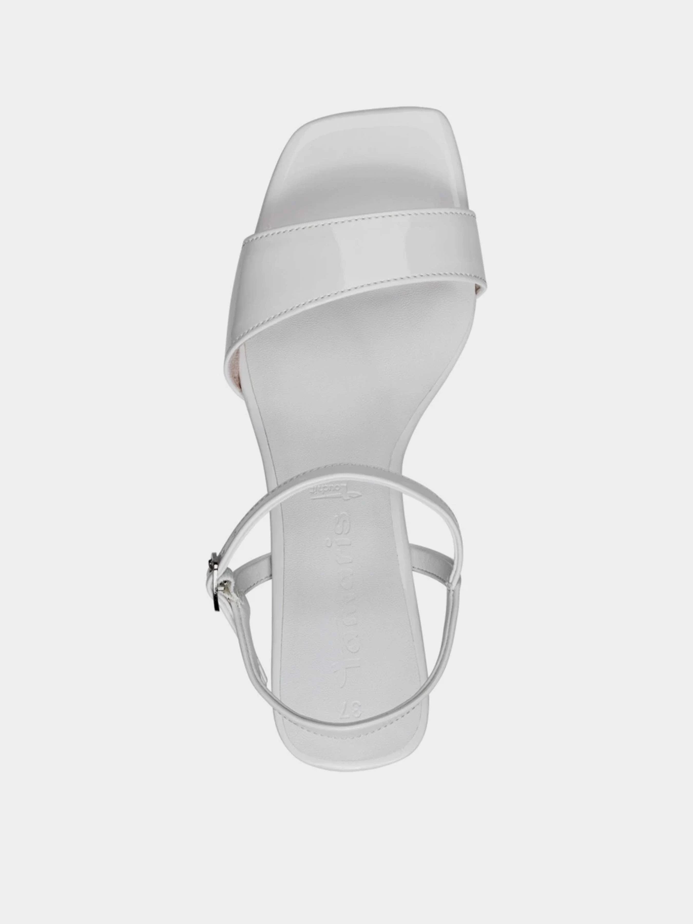 Босоножки Tamaris модель 1-1-28011-20 123 WHITE PATENT Босоножки Tamaris модель 1-1-28011-20 123 WHITE PATENT Фото
