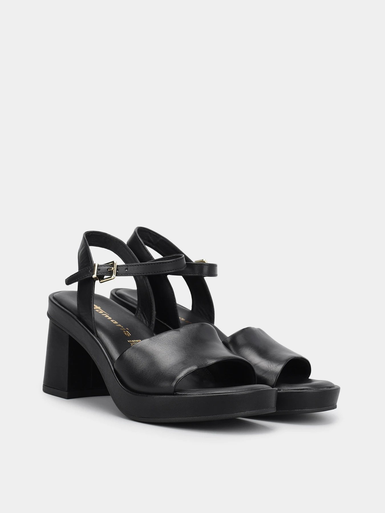 Босоножки Tamaris модель 1-1-28075-20 003 BLACK LEATHER Босоножки Tamaris модель 1-1-28075-20 003 BLACK LEATHER Фото
