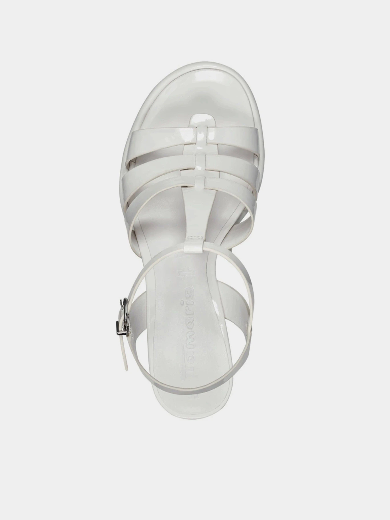 Босоножки Tamaris модель 1-1-28031-30 123 WHITE PATENT Фото