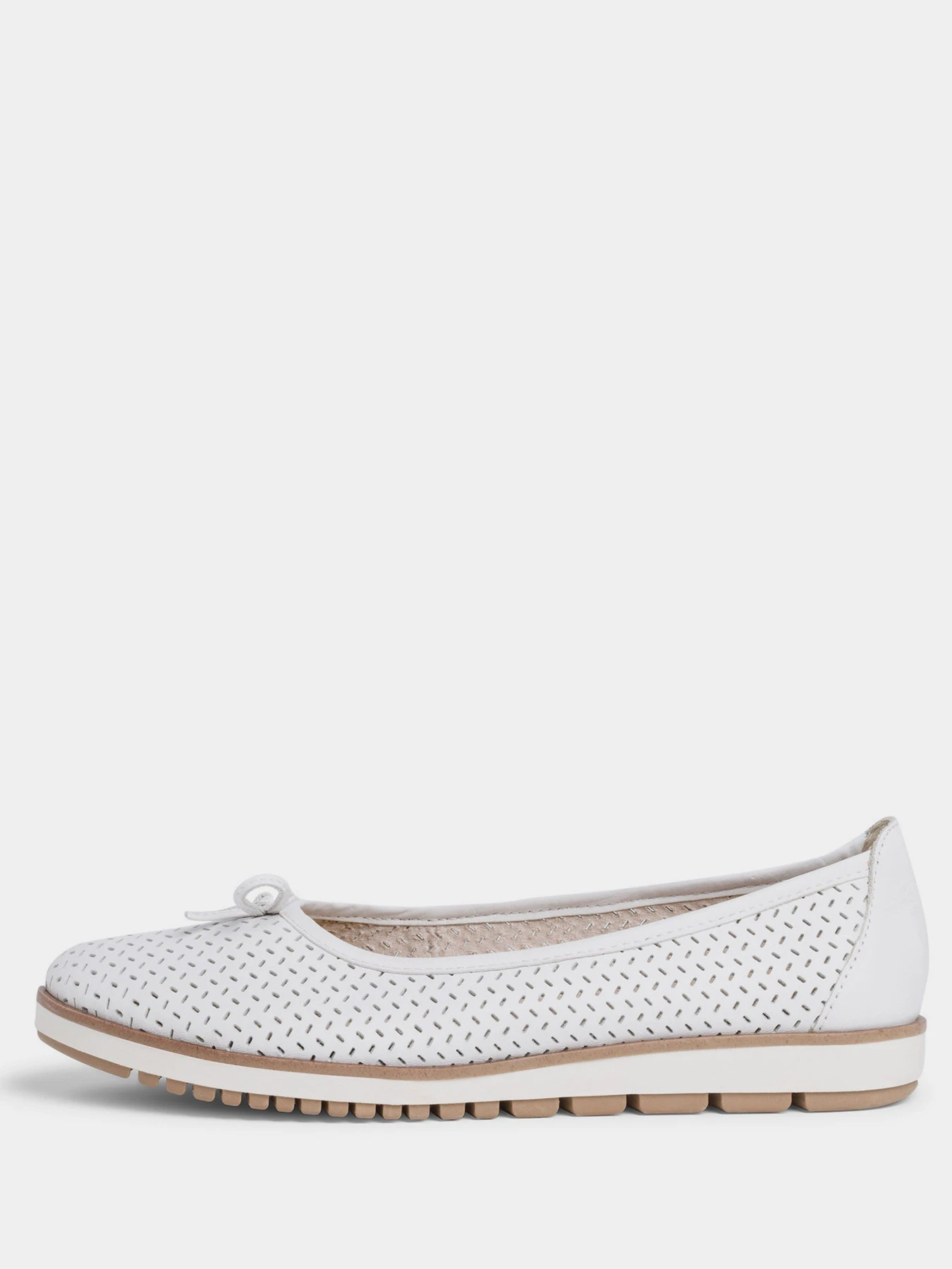 Туфли и лоферы Tamaris модель 1-1-22121-26 117 WHITE LEATHER Туфли и лоферы Tamaris модель 1-1-22121-26 117 WHITE LEATHER Фото