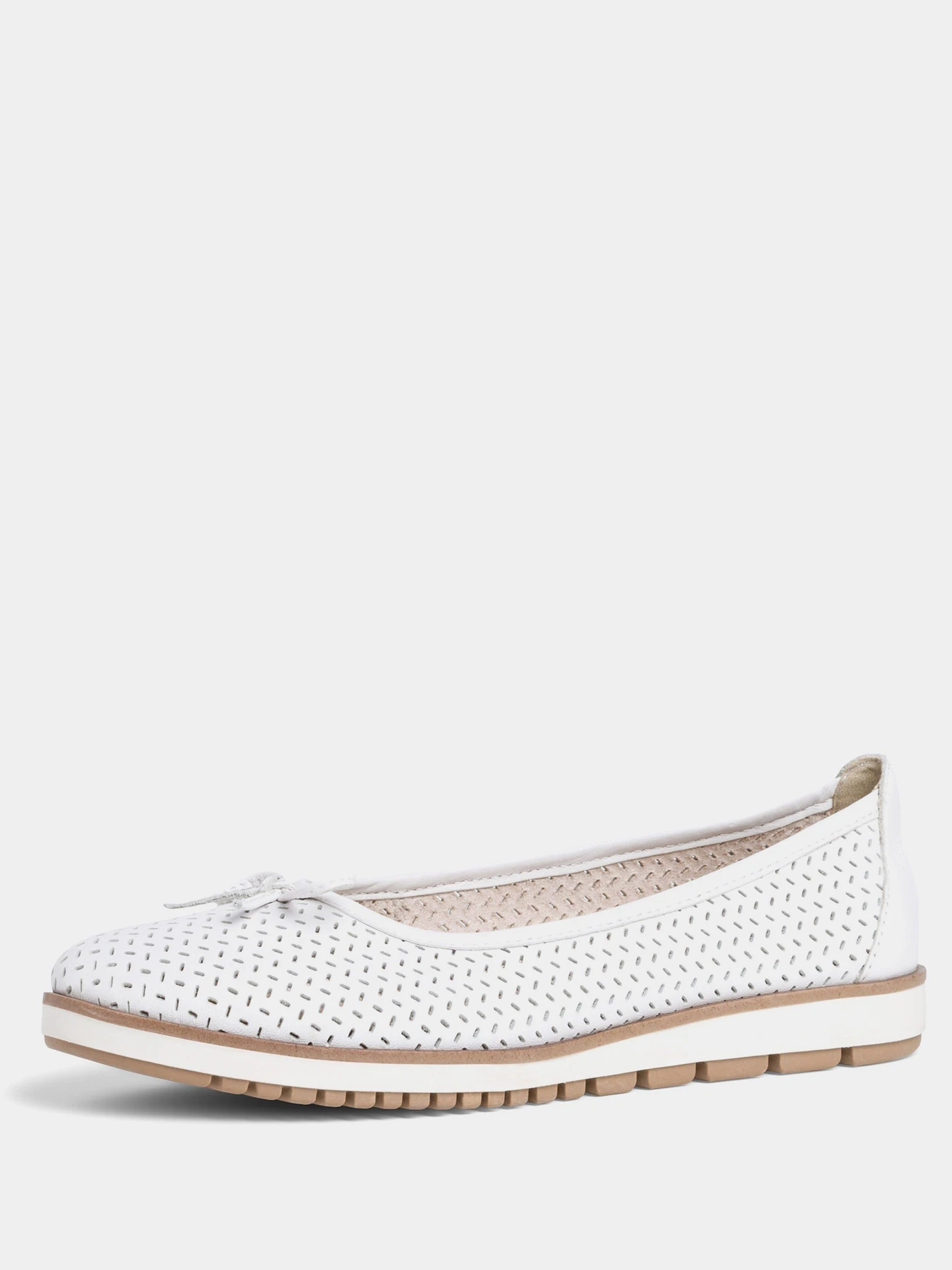 Туфли и лоферы Tamaris модель 1-1-22121-26 117 WHITE LEATHER Туфли и лоферы Tamaris модель 1-1-22121-26 117 WHITE LEATHER Фото
