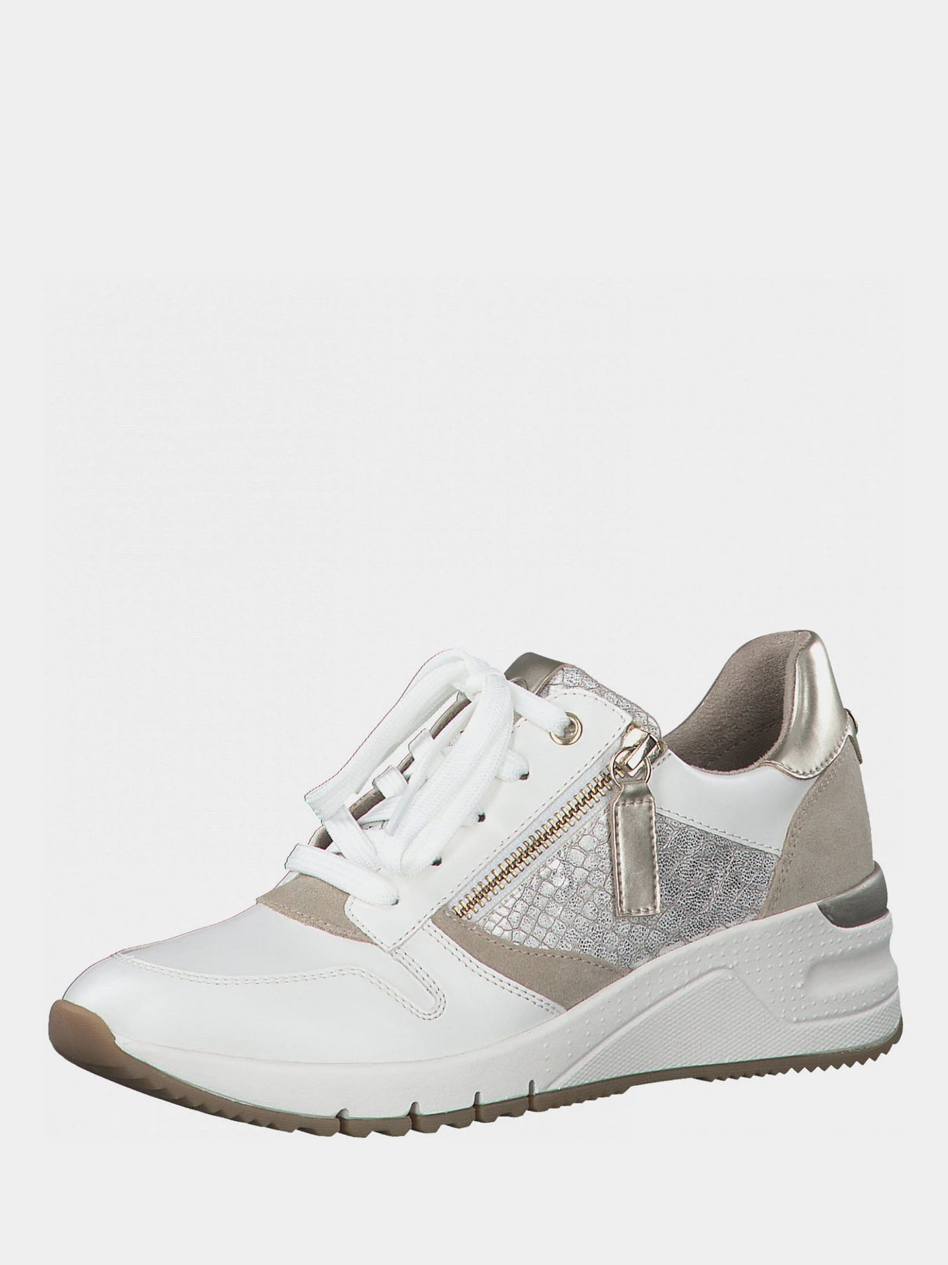 Кроссовки Tamaris модель 1-1-23702-26 228 WHT/LT.GOLD CO Кроссовки Tamaris модель 1-1-23702-26 228 WHT/LT.GOLD CO Фото